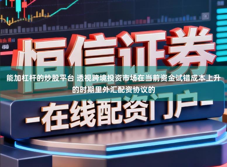 能加杠杆的炒股平台 透视跨境投资市场在当前资金试错成本上升的时期里外汇配资协议的