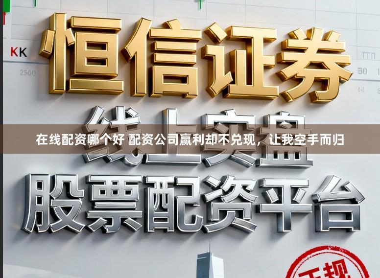 在线配资哪个好 配资公司赢利却不兑现，让我空手而归